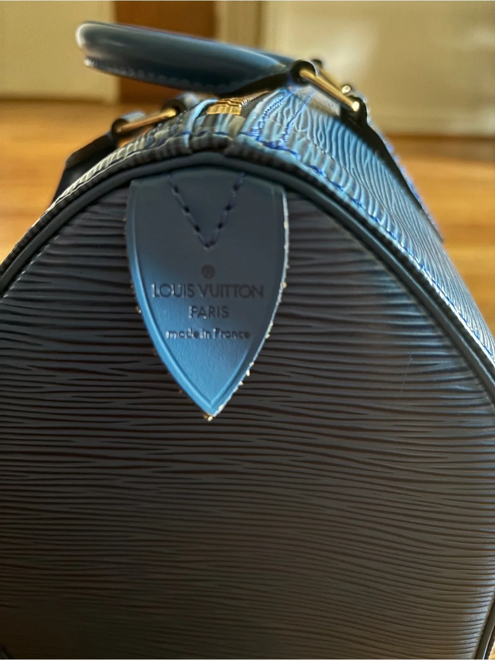 Louis Vuitton Blue Epi Leather Shoulder Bag